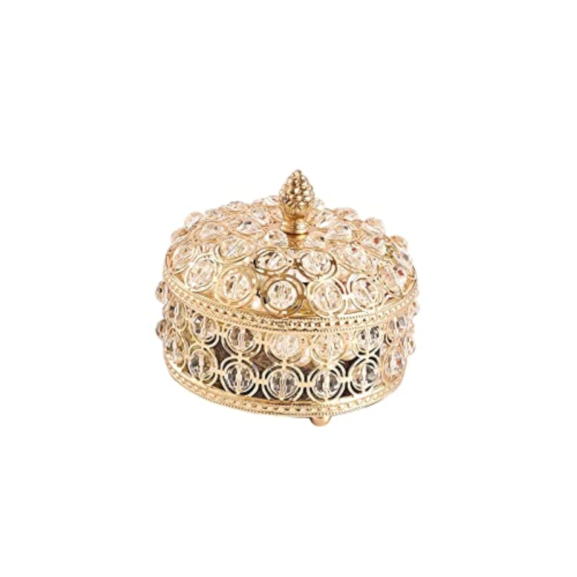 Crystal Jewelry Box Organizer for Earrings & Accessories